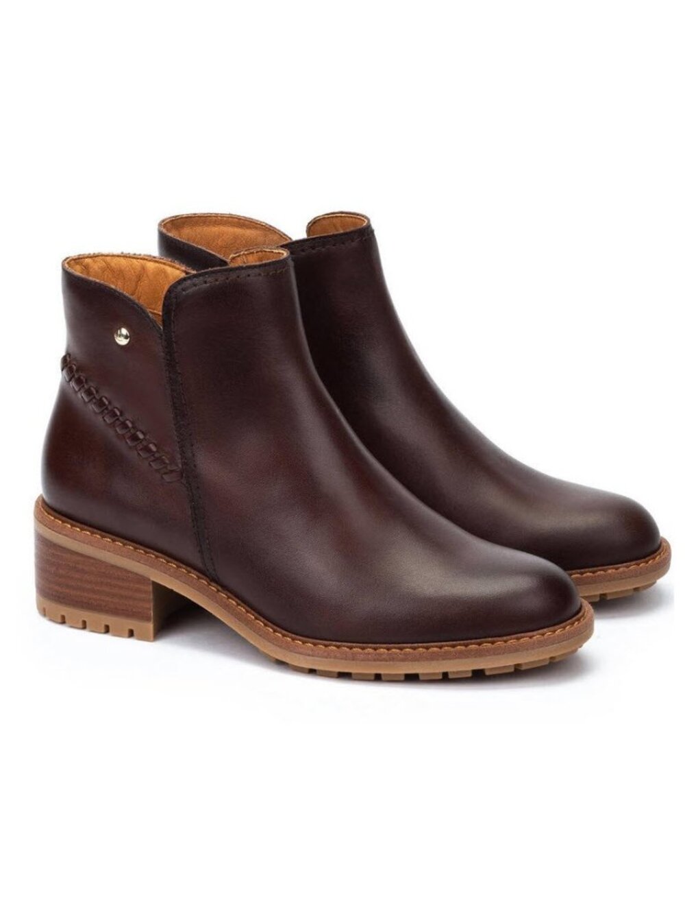 PIKOLINOS MEDINA STITCH CAOBA LEATHER Bootie Sz EU41/US10-10.5